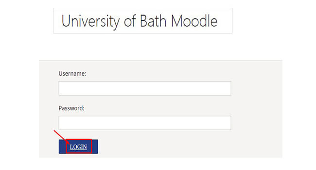 university of bath moodle sign in