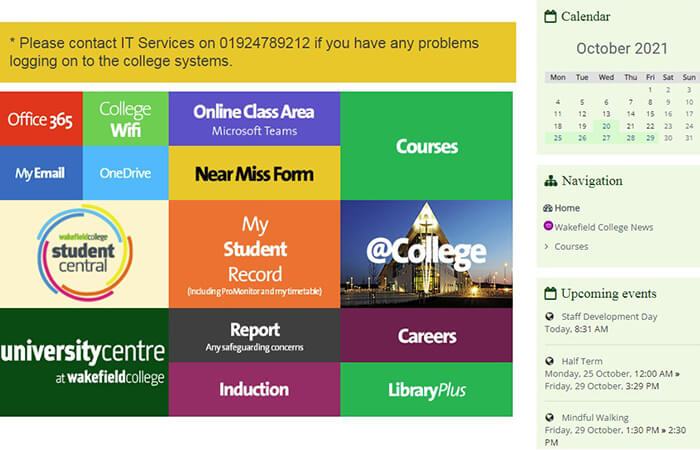 Wakefield Moodle Access Wakefield College Moodle Course