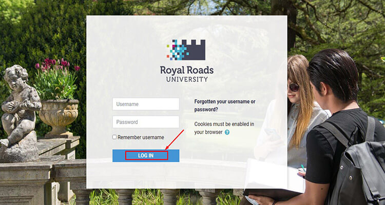 royal roads university moodle login