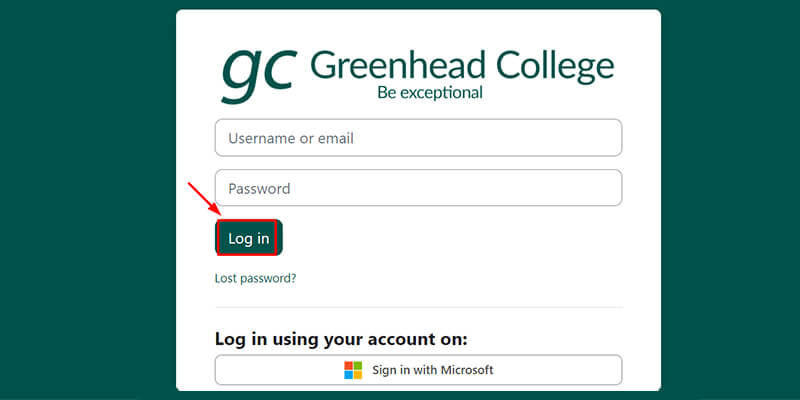 greenhead moodle login